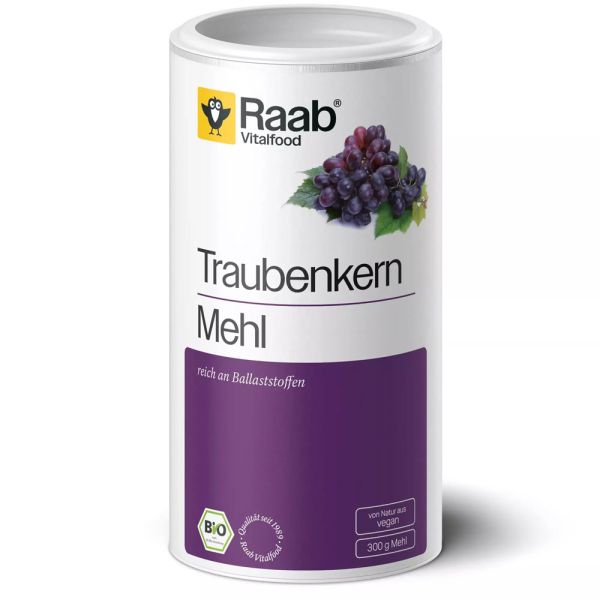 Raab Vitalfood Traubenkernmehl Dose bio