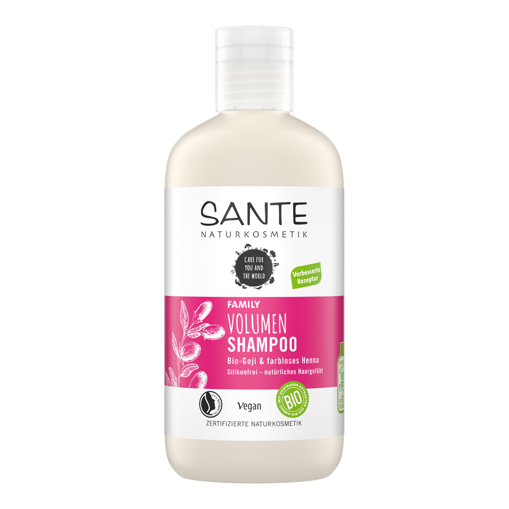 Shampoo farbloses Volumen & Henna Sante Bio-Goji