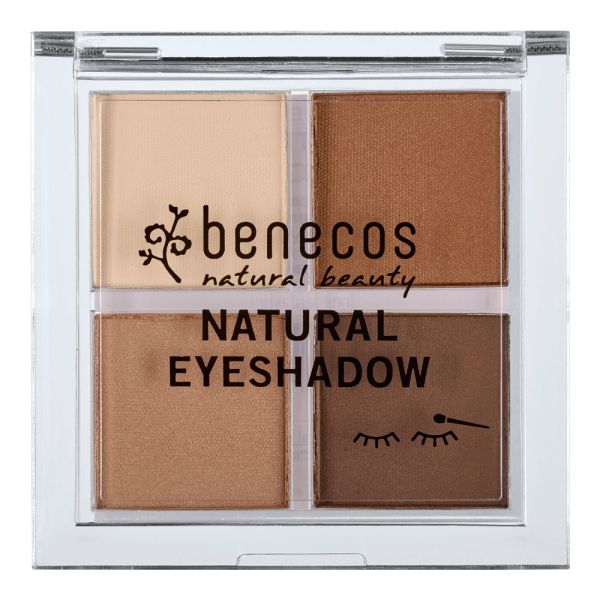 Benecos Natural Quattro Eyeshadow Coffee & Cream 002