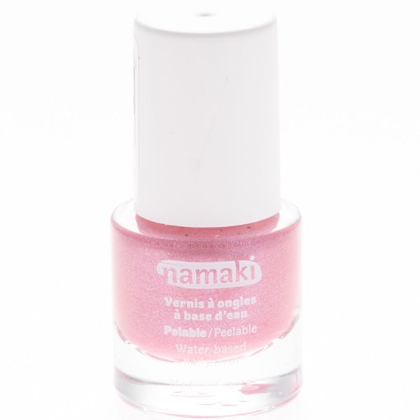 Namaki Cosmetics Wasserbasierter Nagellack 21 Pink Glitter