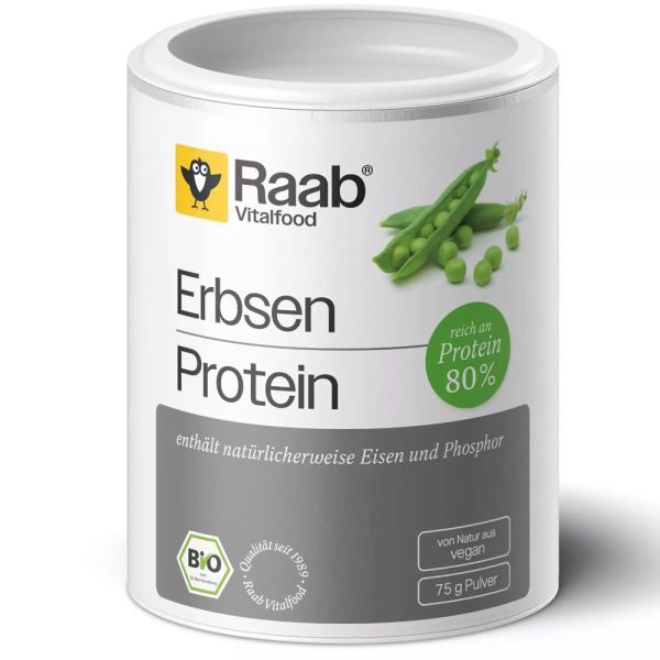 Raab Vitalfood Erbsen Protein Pulver 75g