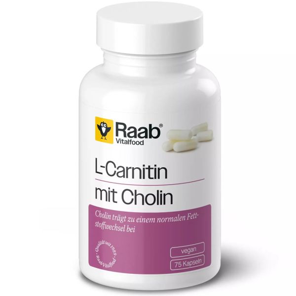 Raab Vitalfood L-Carnitin mit Cholin Kapsel