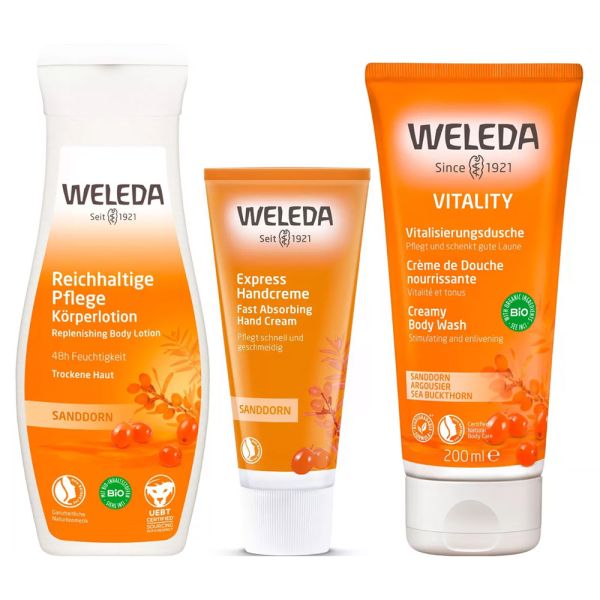 Weleda Sanddorn Körperpflege Spar Set