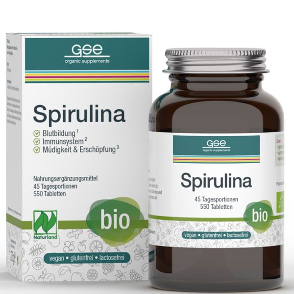 GSE Bio Spirulina Pur Tabletten 550 Stück