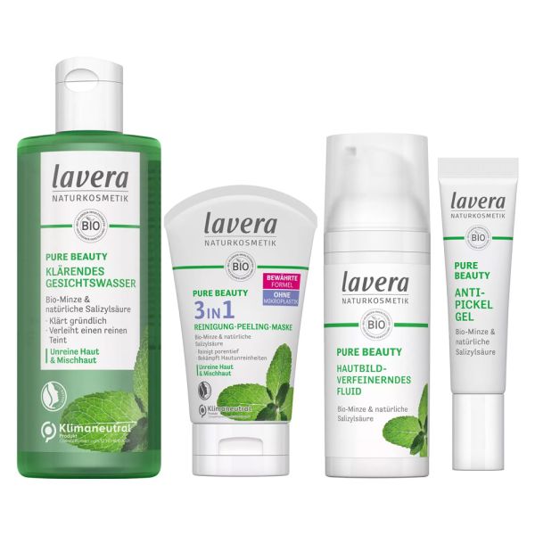 Lavera PURE BEAUTY Gesichtspflege Spar Set